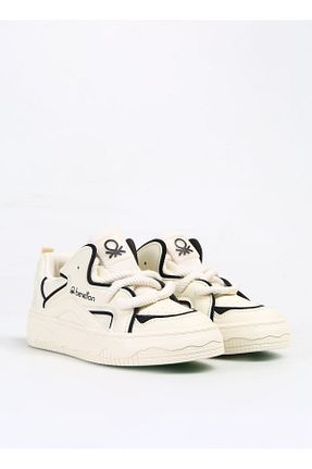 کفش اسنیکر مشکی زنانه پارچه Benetton - کد 829440407