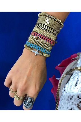 دستبند جواهر طلائی زنانه JUJU MOOD - کد 828644352