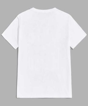 تی شرت سفید زنانه اورسایز یقه گرد پنبه - پلی استر تکی کد 828255851