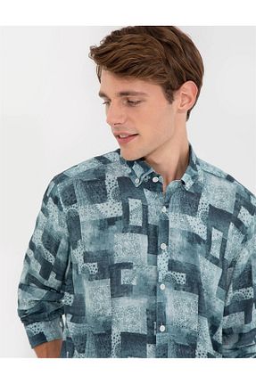پیراهن سبز مردانه رگولار Pierre Cardin - کد 268612820