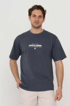 تی شرت مشکی مردانه رگولار یقه گرد تکی کد 810606959