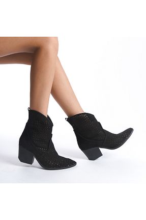 بوت / نیم بوت مشکی زنانه چرم مصنوعی Wildco - کد 828384475