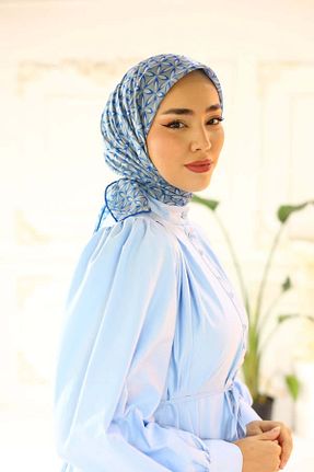 روسری طوسی پنبه ای Silk Home - کد 828409307