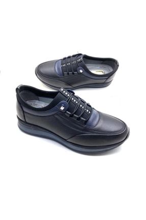 کفش کژوال مشکی مردانه چرم طبیعی پاشنه کوتاه ( 4 - 1 cm ) پاشنه ساده کد 303012672