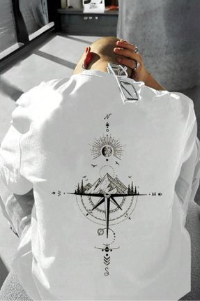 تی شرت سفید مردانه رگولار یقه گرد پنبه (نخی) تکی طراحی کد 810523506
