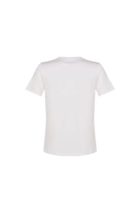 تی شرت سفید مردانه رگولار یقه گرد تکی کد 239851251