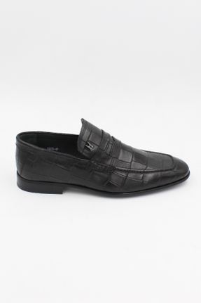 کفش کلاسیک مشکی مردانه پاشنه کوتاه ( 4 - 1 cm ) پاشنه ساده کد 708466525