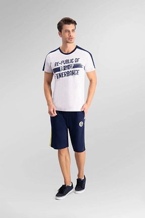 ست لباس راحتی سفید مردانه لیسانس دار	 Fenerbahçe - کد 6545122