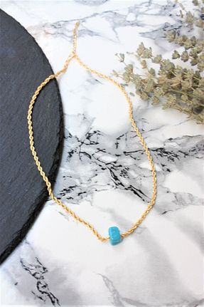 گردنبند جواهر طلائی زنانه روکش طلا Genel Markalar - کد 60249466
