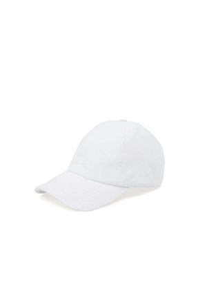 کلاه سفید زنانه پنبه (نخی) کد 829613146