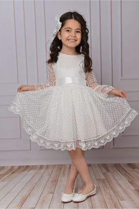لباس سفید بچه گانه دانتل Delfini kids - کد 774048189