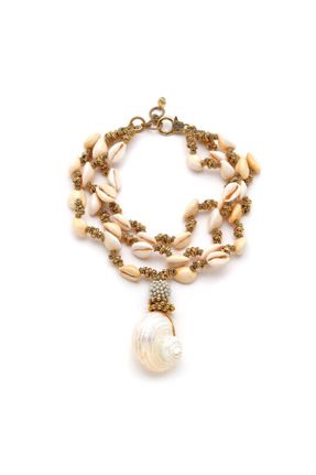 گردنبند جواهر طلائی زنانه برنز کد 829640207
