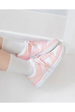 کفش اسنیکر صورتی زنانه چرم اصل Nike - کد 809463175