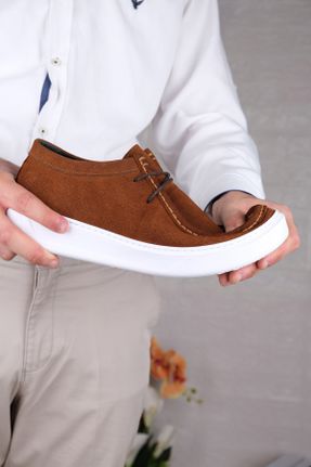 کفش کلاسیک قهوه ای مردانه چرم طبیعی پاشنه کوتاه ( 4 - 1 cm ) پاشنه ساده کد 815682697