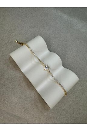 دستبند استیل (فولاد) طلائی زنانه استیل (فولاد) CT STONES - کد 826405901