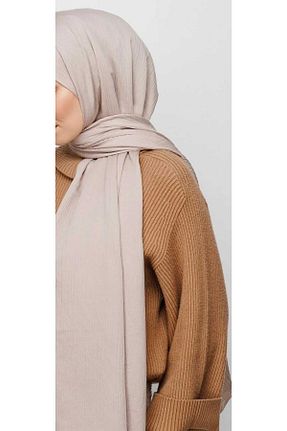 شال بژ زنانه پنبه ای ünsal tekstil - کد 828498971