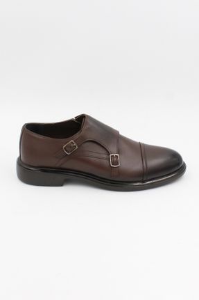 کفش کلاسیک قهوه ای مردانه پاشنه کوتاه ( 4 - 1 cm ) پاشنه ساده کد 708450629