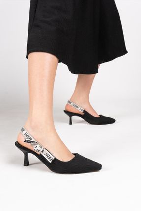 کفش پاشنه بلند کلاسیک مشکی زنانه پاشنه نازک پاشنه متوسط ( 5 - 9 cm ) کد 826954868