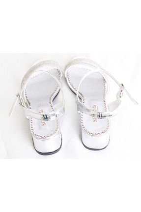 کفش پاشنه بلند کلاسیک سفید بچه گانه پارچه Gala - کد 731650117