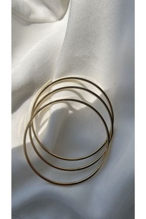 دستبند استیل طلائی زنانه فولاد ( استیل ) کد 742709715