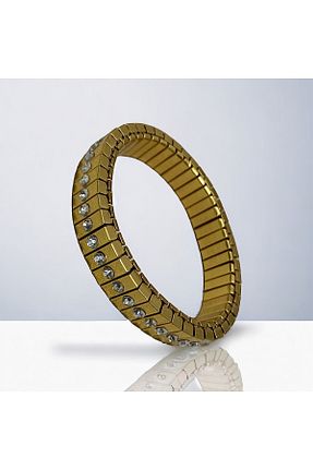 دستبند استیل (فولاد) طلائی زنانه استیل (فولاد) çelik takı - کد 823608299
