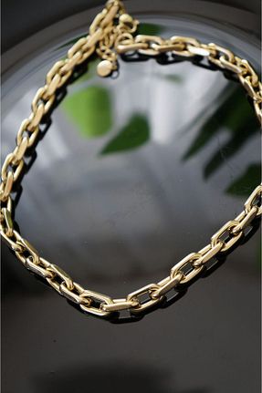 گردنبند استیل ( فولاد ) طلائی زنانه استیل (فولاد) incaseva - کد 829499248