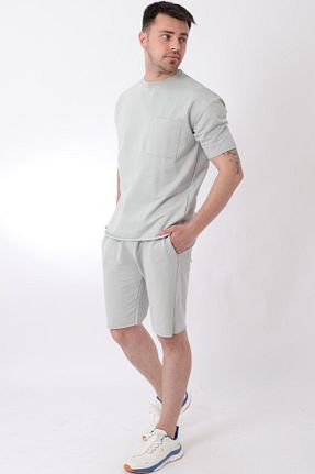 ست کرمکن اسپرت طوسی مردانه پنبه ای ByTrend - کد 829784192