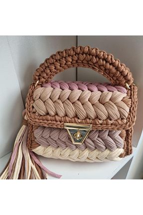 کیف دستی بژ زنانه پارچه ای CHQEL - کد 807853497