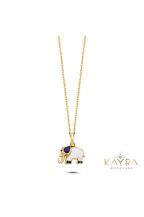 گردنبند طلا زرد زنانه 14 عیار Kayra Mücevher - کد 655842854