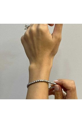 دستبند نقره زنانه 925 عیار SİMGE - کد 634715221