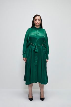 لباس سبز زنانه بافتنی Fitted کد 772135116