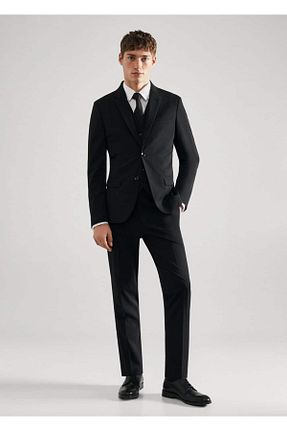 کت مشکی مردانه اسلیم فیت MANGO Man - کد 737846862