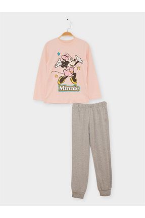 ست بالاتنه و پائین تنه صورتی بچه گانه بافتنی MINNIE MOUSE - کد 768950974