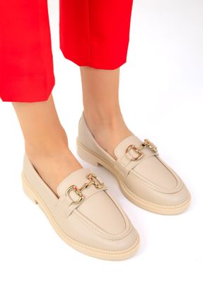 کفش کژوال بژ زنانه پلی اورتان پاشنه کوتاه ( 4 - 1 cm ) پاشنه ساده کد 757537260
