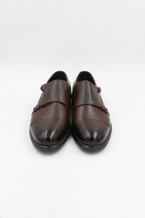 کفش کلاسیک قهوه ای مردانه پاشنه کوتاه ( 4 - 1 cm ) پاشنه ساده کد 708450629