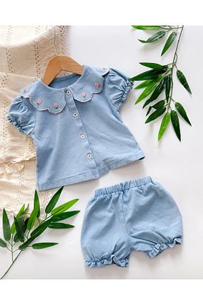 ست نوزادی آبی بچه گانه پنبه ای hümabebe - کد 822285273