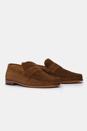 کفش لوفر قهوه ای مردانه پاشنه کوتاه ( 4 - 1 cm ) کد 768028005