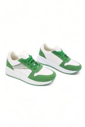 کفش اسنیکر سبز زنانه کد 814019058