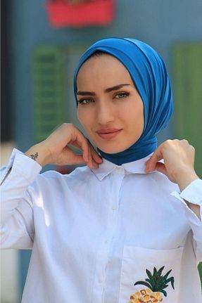 کلاه شنای حجاب سرمه ای زنانه Sahra Şal Dünyası - کد 316713613