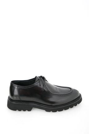 کفش کلاسیک مشکی مردانه چرم طبیعی پاشنه کوتاه ( 4 - 1 cm ) کد 449448340