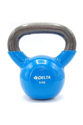 دمبل و صفحه وزنه فیروزه ای پلاستیک Delta - کد 1256026
