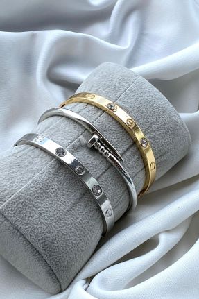 دستبند جواهر زنانه روکش طلا کد 829470083