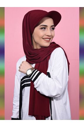 شال زرشکی زنانه پنبه (نخی) کد 364556558