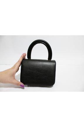 کیف دستی مشکی زنانه سایز کوچک پارچه نساجی کد 824512255