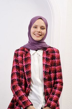 شال بنفش زنانه ویسکون SpecialScarf Hijab Fashion - کد 758324534