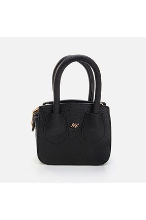 کیف دوشی مشکی زنانه چرم مصنوعی Hotiç - کد 829544222