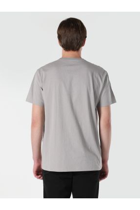 تی شرت طوسی مردانه راحت کد 743074352