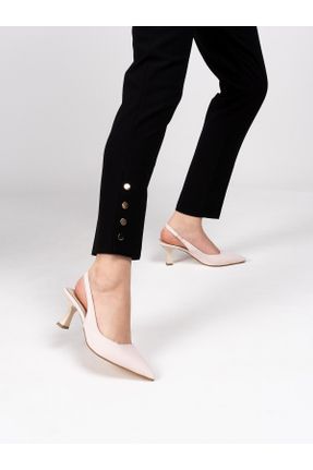کفش مجلسی بژ زنانه پاشنه متوسط ( 5 - 9 cm ) پاشنه نازک کد 794896631