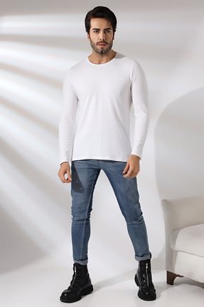تیشرت سفید مردانه اسلیم فیت Endies - کد 782298215