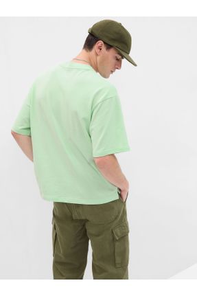 تی شرت سبز مردانه اورسایز کد 722834747
